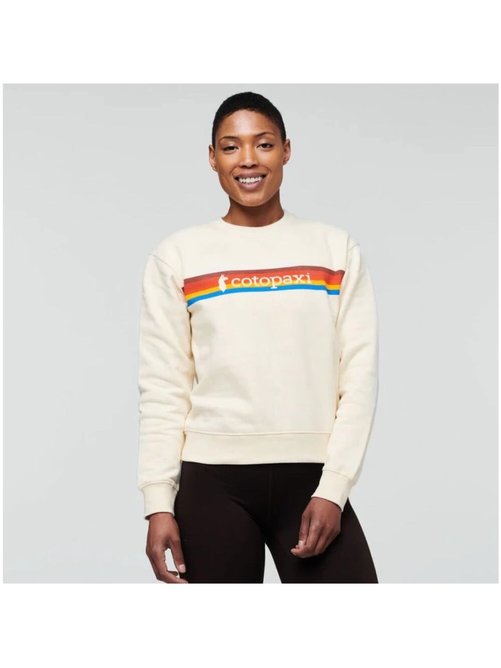COTOPAXI Cream On The Horizon Crew Sweatshirt Size Medium